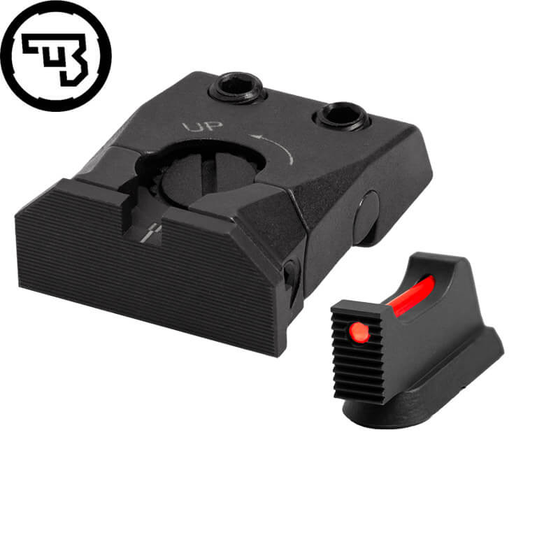 CZ Shadow 2, CZ 75 SP-01 Shadow adjustable sight set with fiber optics | type C