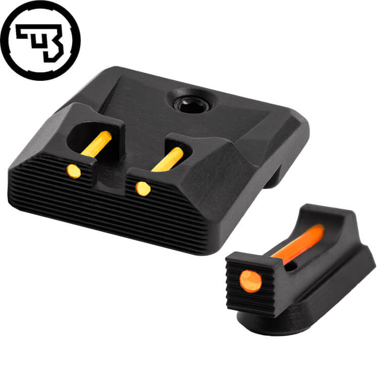 CZ P-10 fixed sight set with fiber optics | type B