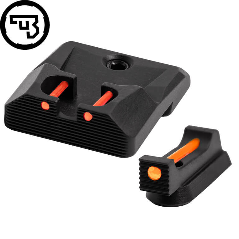 CZ P-10 fixed sight set with fiber optics | type B