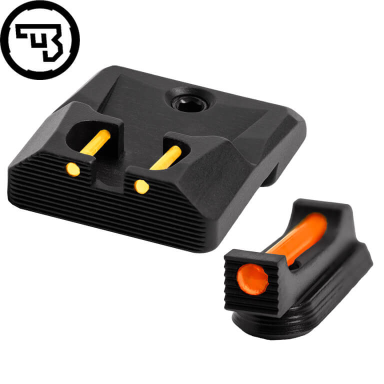 CZ P-10 fixed sight set with fiber optics | type B