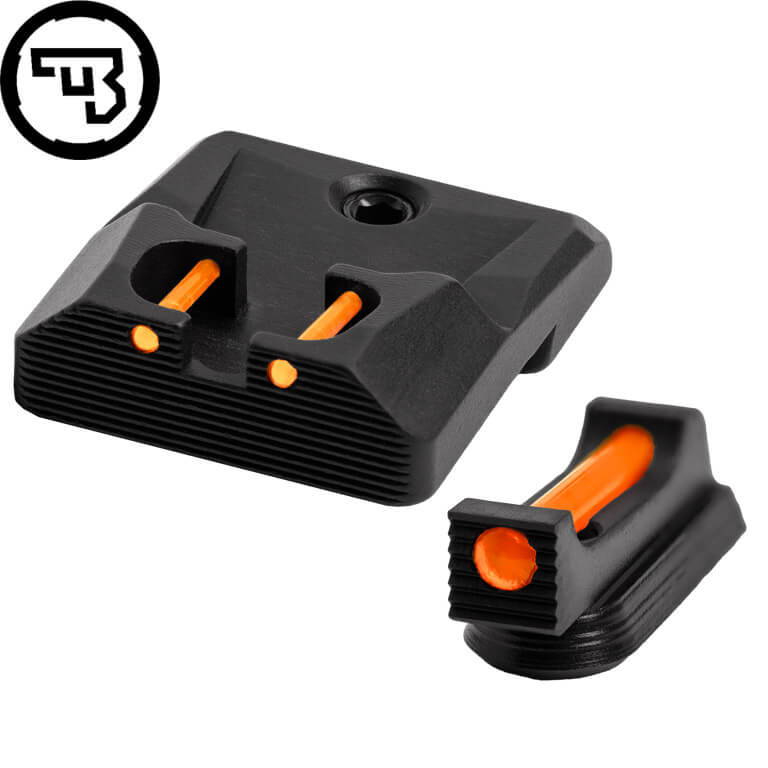 CZ P-10 fixed sight set with fiber optics | type B