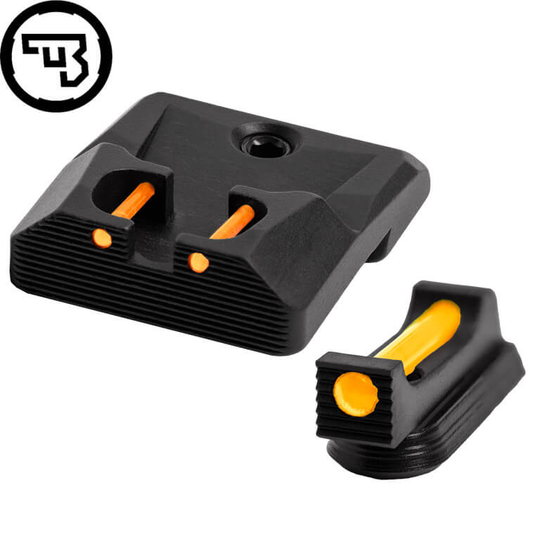 CZ P-10 fixed sight set with fiber optics | type B