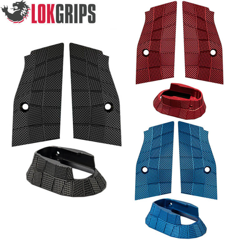 CZ Shadow 2 alu Gridlok set - magwell + grips + button