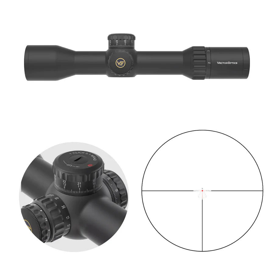 Vector Optics Continental x6 2-12x44 CTR MPVO riflescope