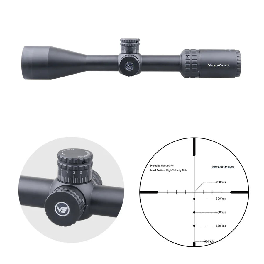 Vector Optics Hugo 3-12x44 SFP riflescope