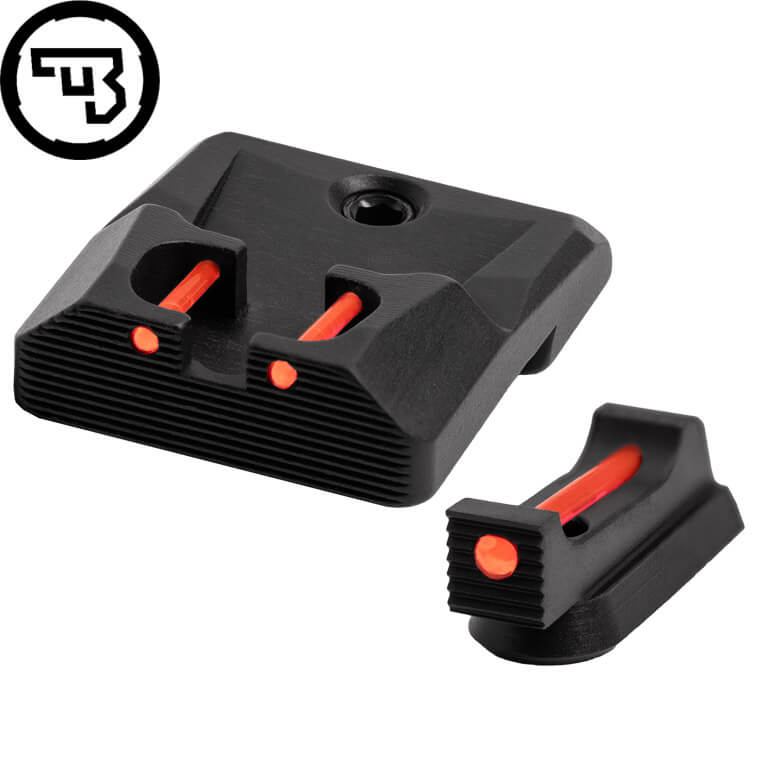 CZ P-10 fixed sight set with fiber optics | type B