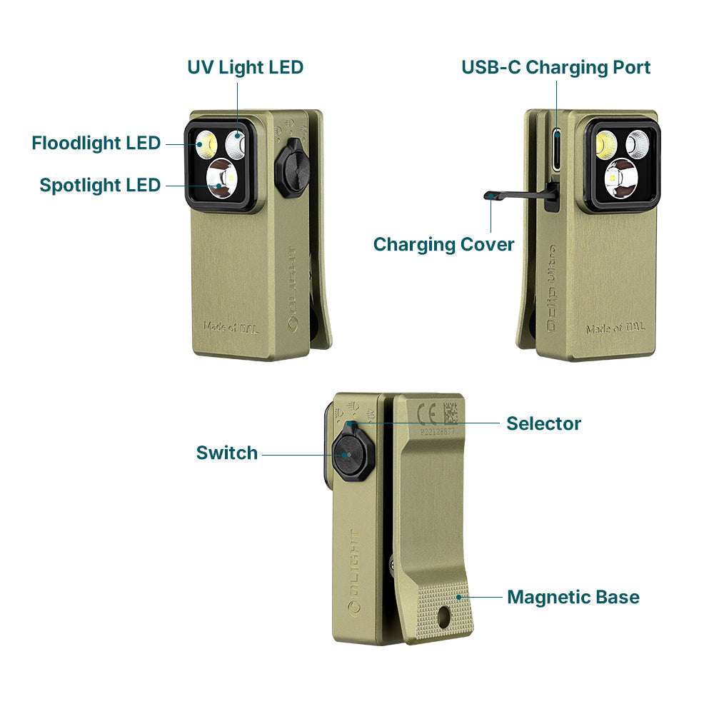 Olight Oclip Ultra | 3-in-1 clip-on EDC light | 530 lm