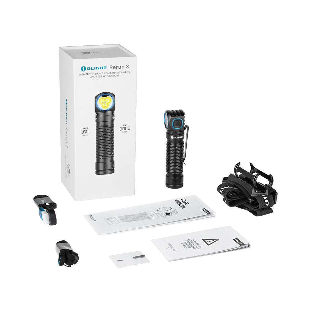 Olight Perun 3 | rechargeable headlamp | 3.000 lm