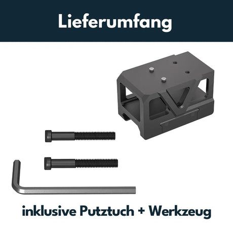 Picatinny red dot mount with raiser [32 mm] | C-More RTS footprint