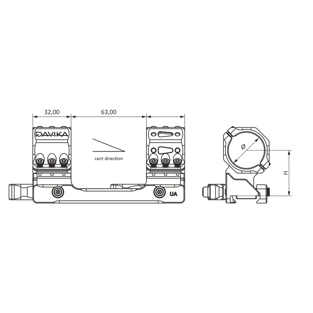 30 mm scope mount | Picatinny QD Ergo base