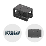 Picatinny red dot mount with raiser [32 mm] | C-More RTS footprint