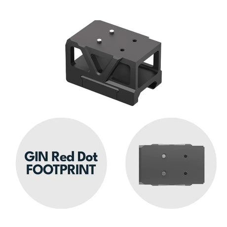 Picatinny red dot mount with raiser [32 mm] | C-More RTS footprint