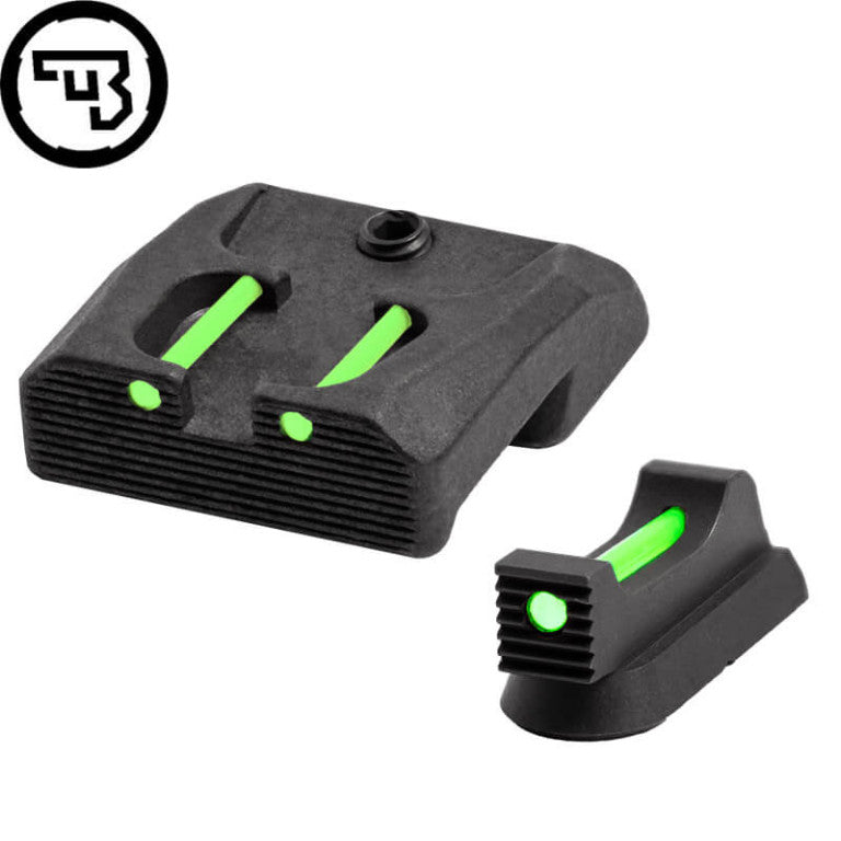CZ 75B, CZ P-01, CZ 75 SP-01 fixed sight set with fiber optics | type B