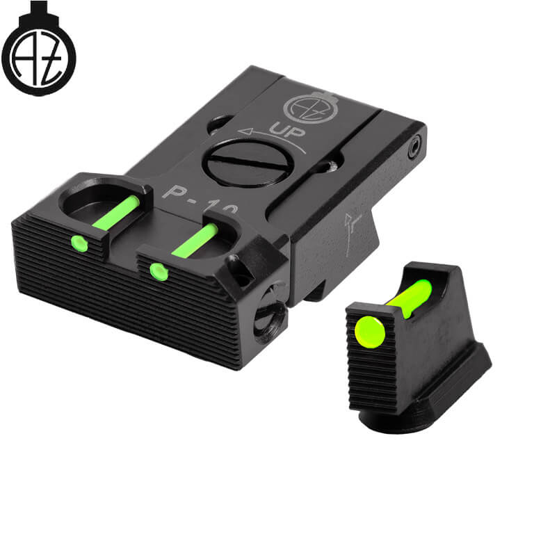 CZ P-10 adjustable sight set with fiber optics | type B