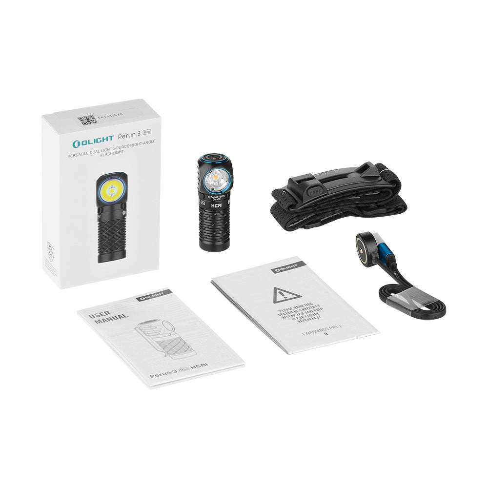 Olight Perun 3 Mini | rechargeable headlamp | 1.250 lm